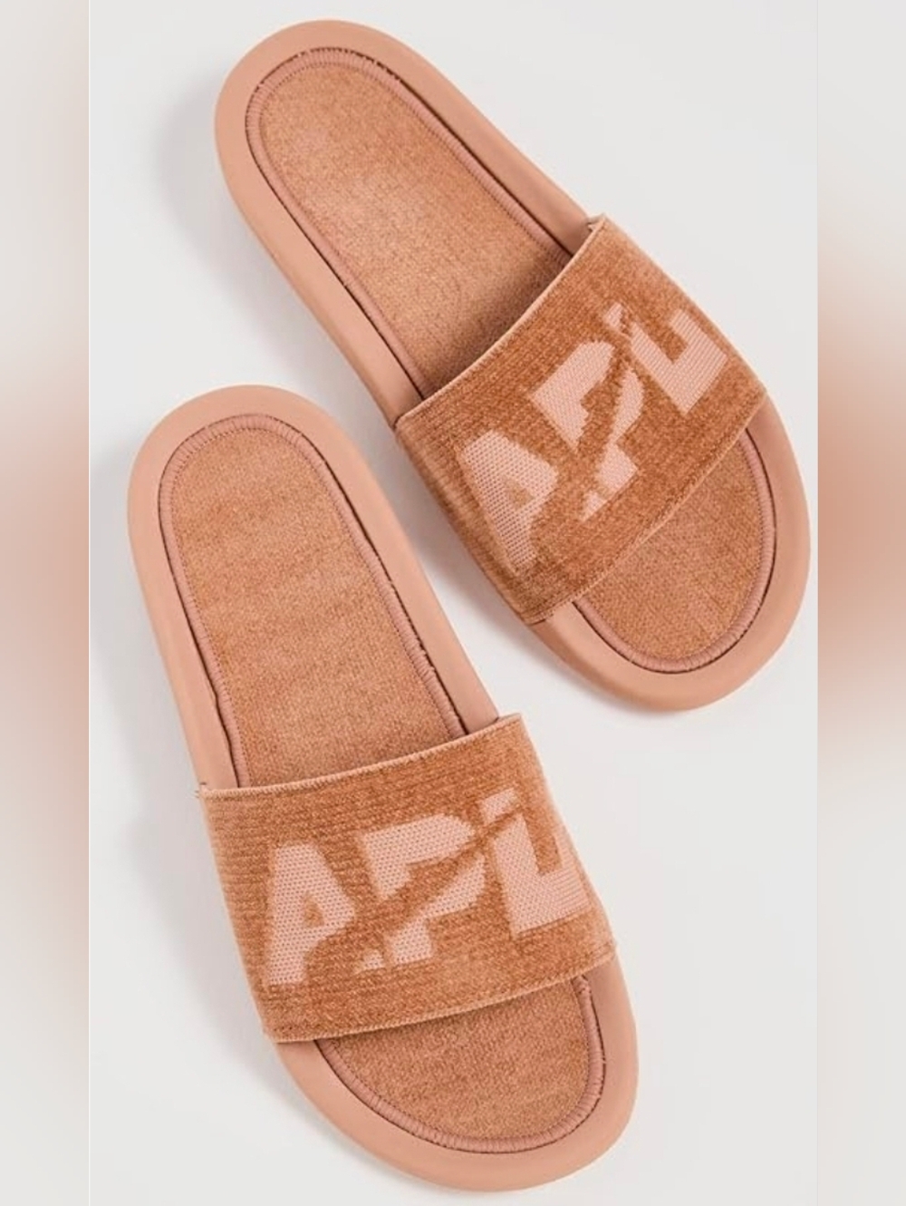 NWT APL Techloom Velvet Slide Color Caramel